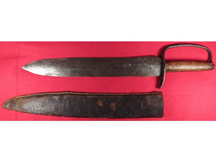 Confederate “D” Guard Bowie Knife with Scabbard